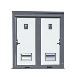 2 cabines de toilettes privées portables